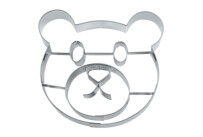 Cookie cutter with stamp – Teddy bear face