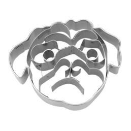 Cookie cutter with stamp – Pug face