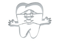Präge-Ausstecher – Zahn – mit Gesicht und Händen