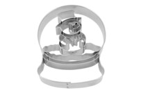 Cookie cutter with stamp – Snowman glass ball