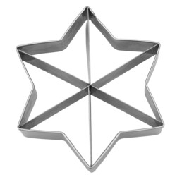 Cookie cutter with stamp – Star – 6-pointed