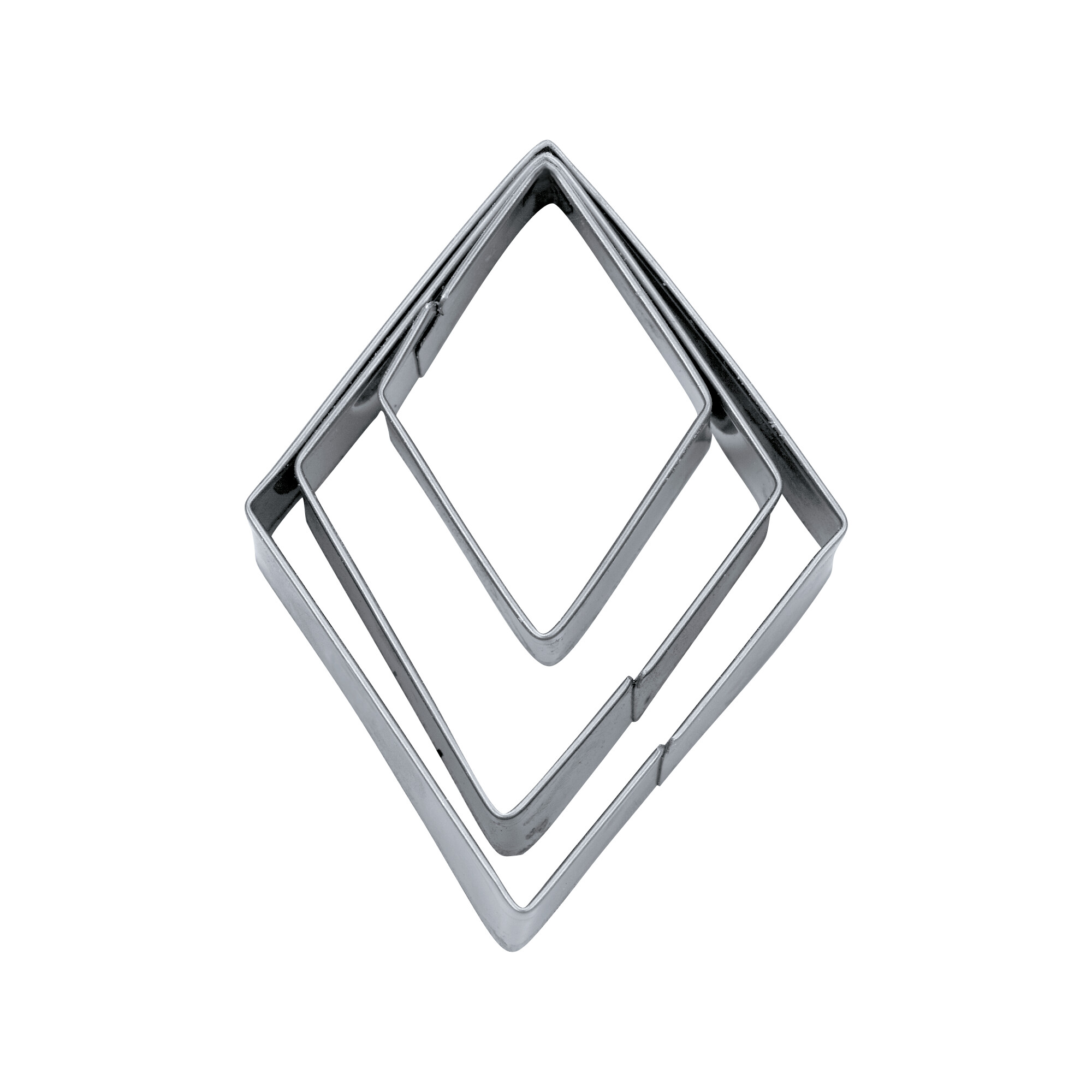 Terrassen-Ausstecher – Rhombus – glatt – Set, 3-teilig