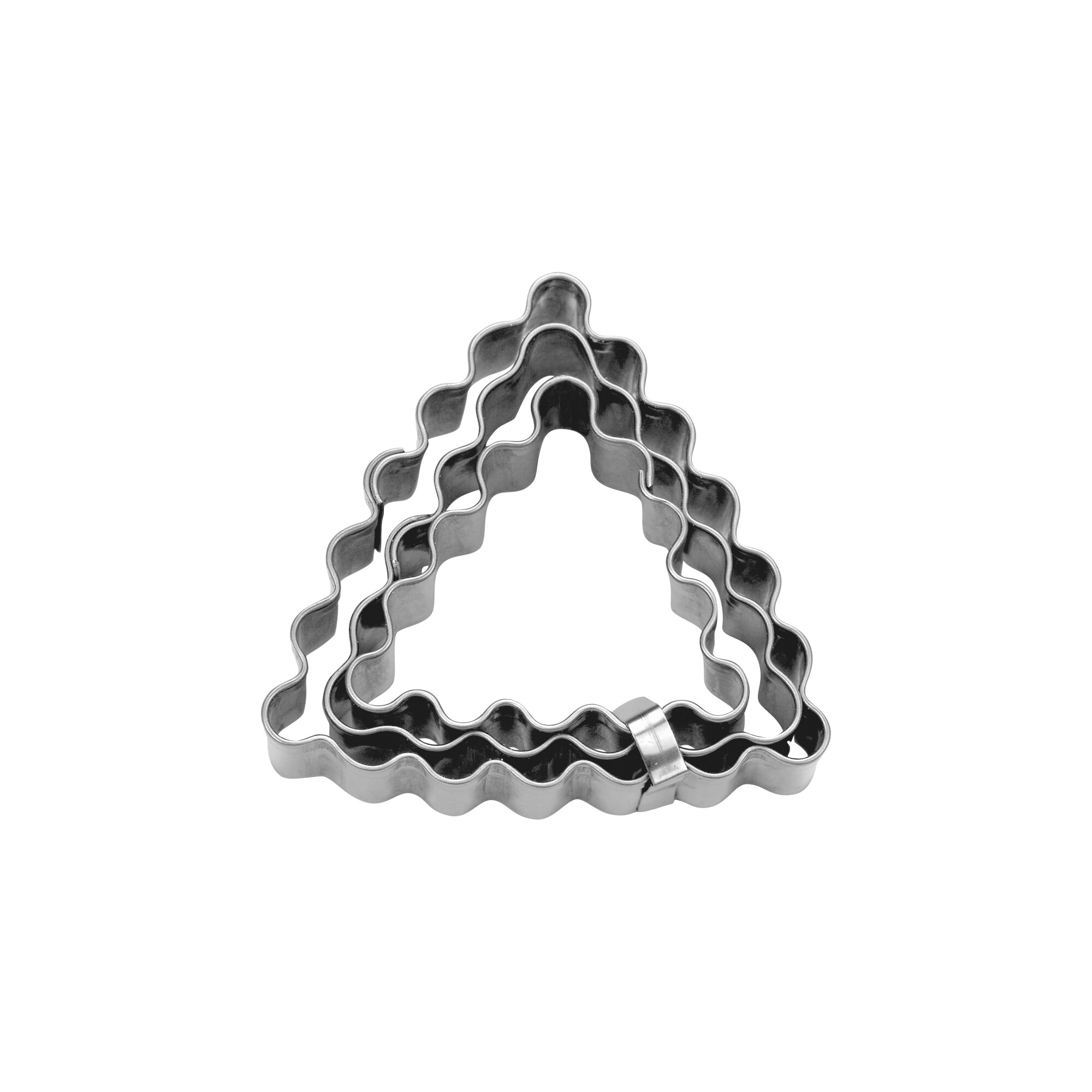 Terraces cookie cutter – Triangle – corrugated – Set, 3 parts