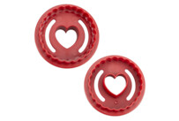 Linzer cookie cutter – Heart – corrugated – double sided