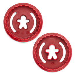Linzer cookie cutter – Gingerbread Man – corrugated – double sided