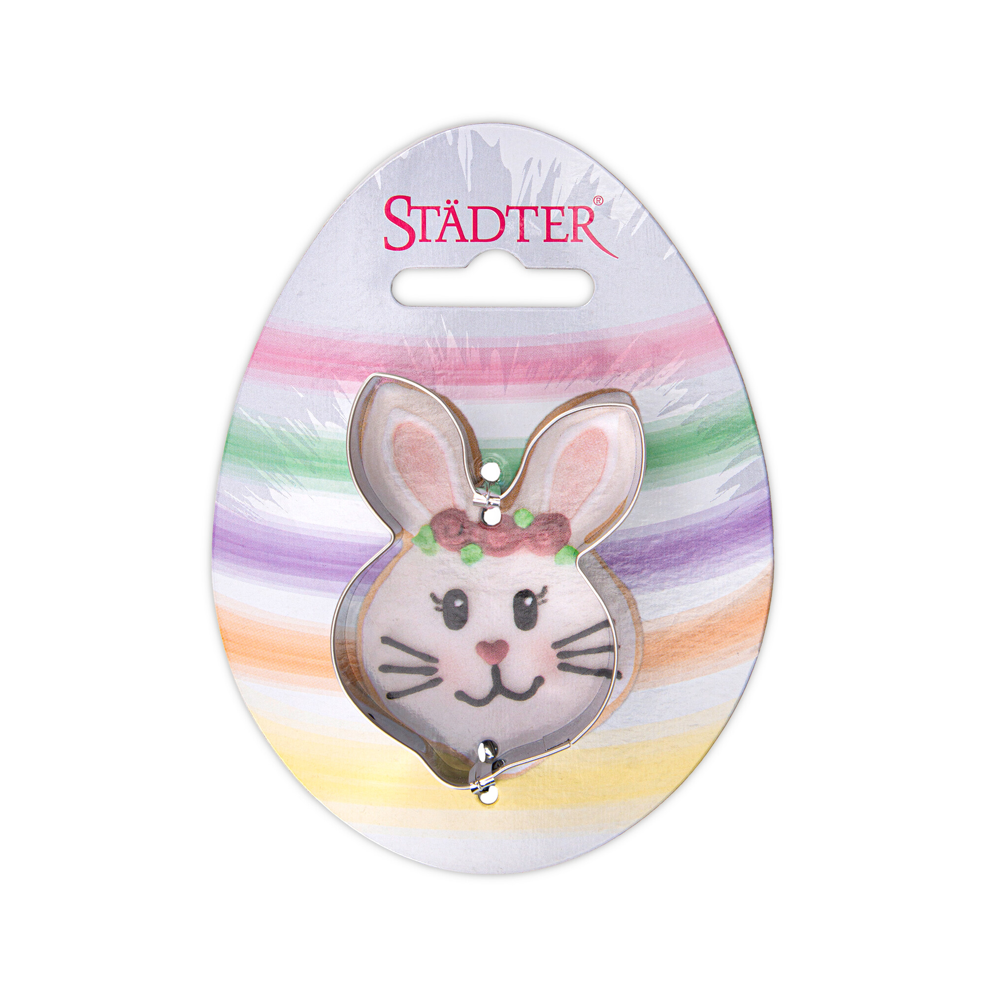 Cookie Cutter – Rabbit face – on Card
