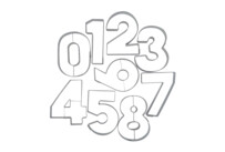 Ausstecher – Zahlen – Set, 9-teilig