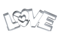 Cookie cutter with stamp – Love