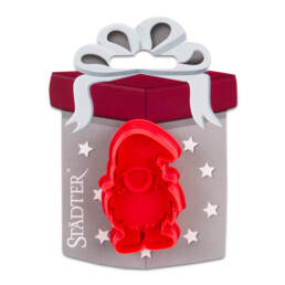 Cookie cutter with stamp and ejector – Elf – on Card