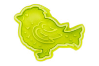 Cookie cutter with stamp and ejector – Bird