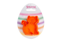 Cookie cutter with stamp and ejector – Cat – on Card