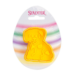 Cookie cutter with stamp and ejector – Dog – on Card