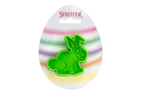 Cookie cutter with stamp and ejector – Rabbit – on Card