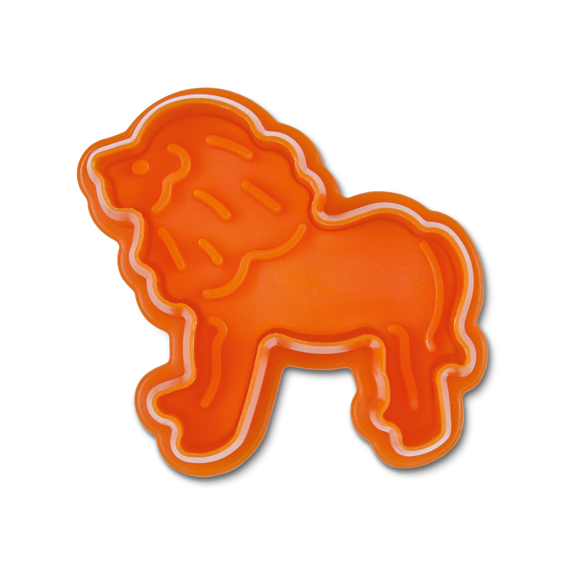 Cookie cutter with stamp and ejector – Lion