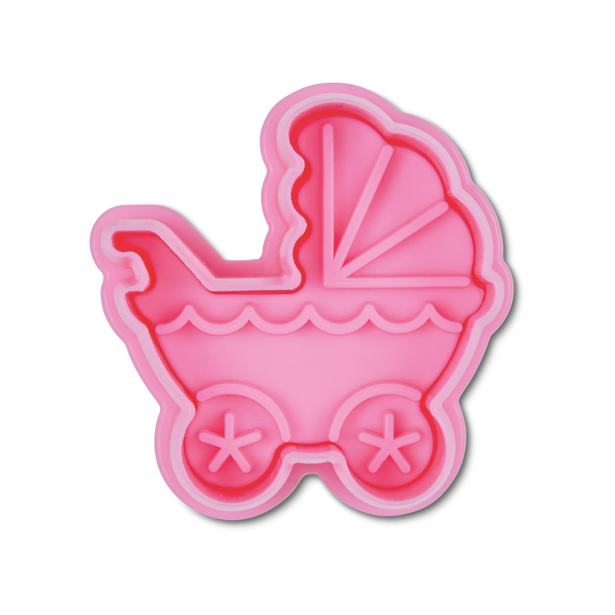 Cookie cutter with stamp and ejector – Pram