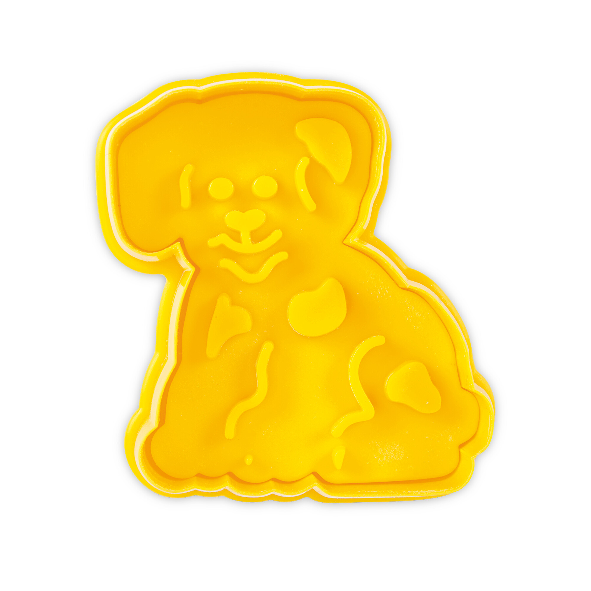 Cookie cutter with stamp and ejector – Dog