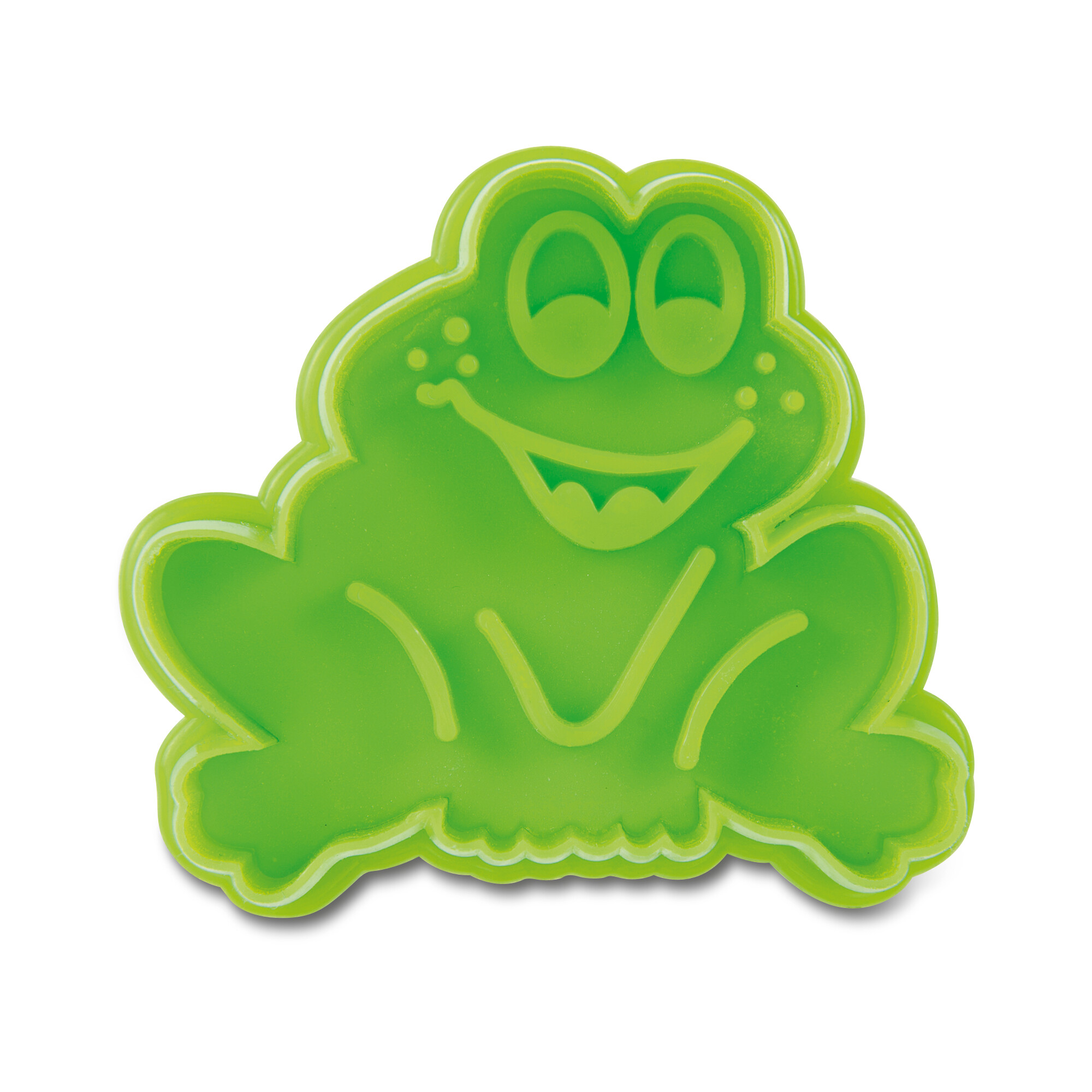 Cookie cutter with stamp and ejector – Frog