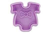 Cookie cutter with stamp and ejector – Baby body stocking