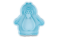 Cookie cutter with stamp and ejector – Penguin