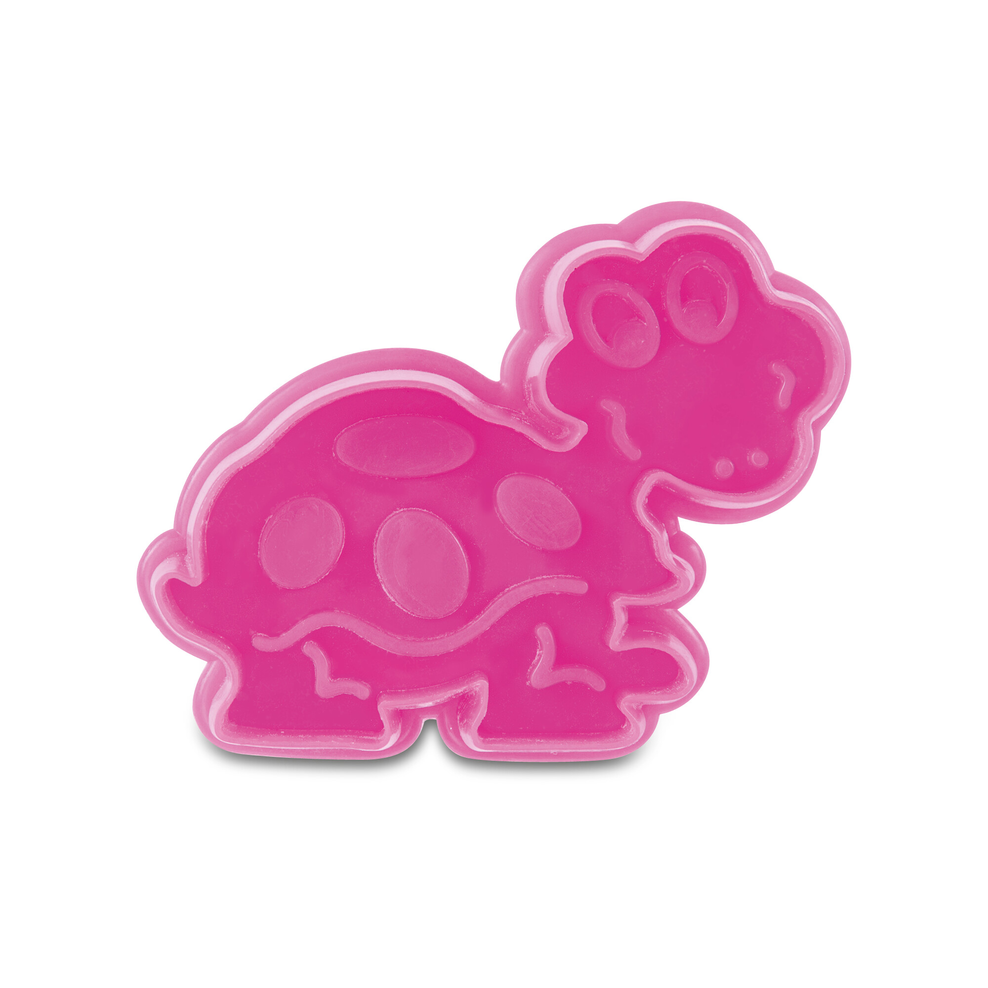 Cookie cutter with stamp and ejector – Turtle