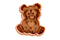 Cookie cutter with stamp and ejector – Bear