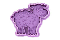 Cookie cutter with stamp and ejector – Sheep
