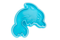 Cookie cutter with stamp and ejector – Dolphin