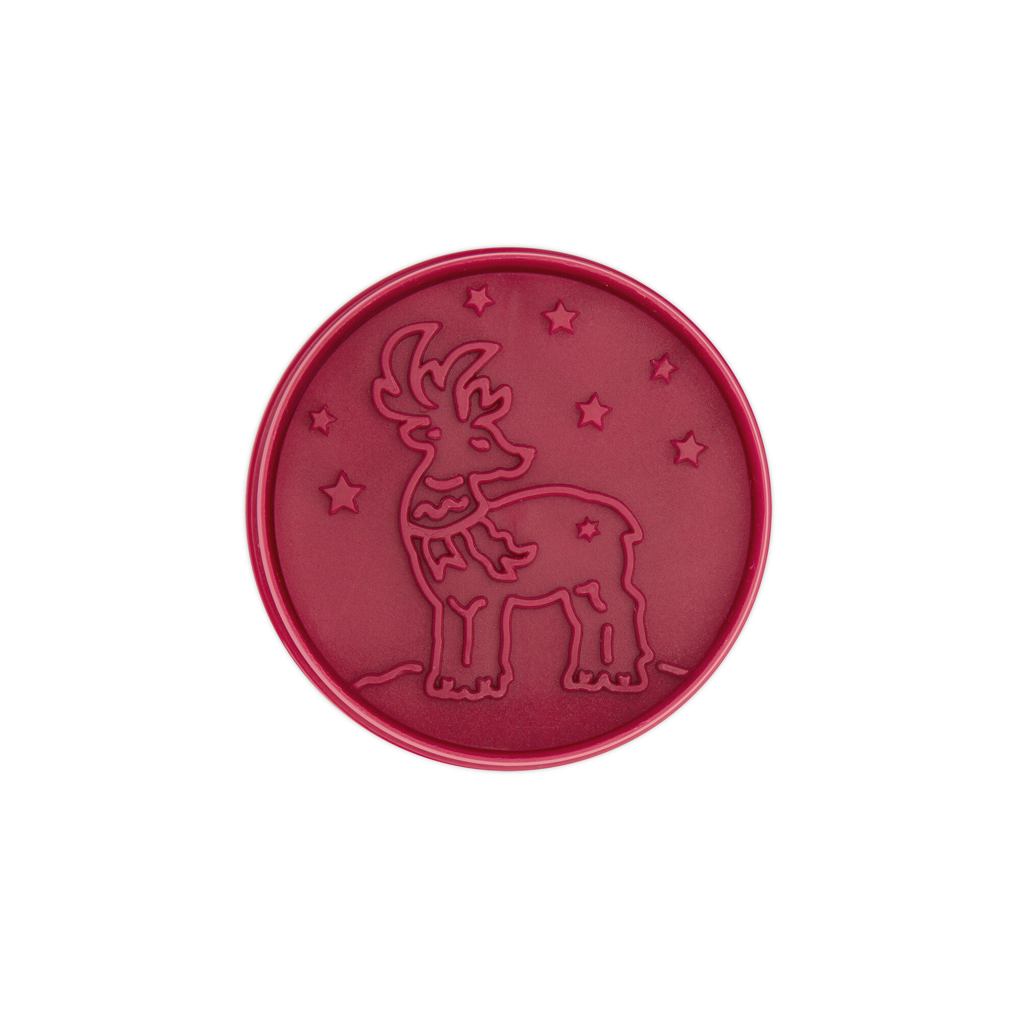 Cookie cutter with stamp and ejector – Deer