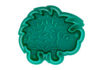 Cookie cutter with stamp and ejector – Hedgehog