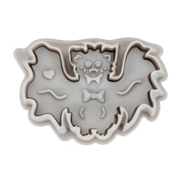Cookie cutter with stamp and ejector – Bat