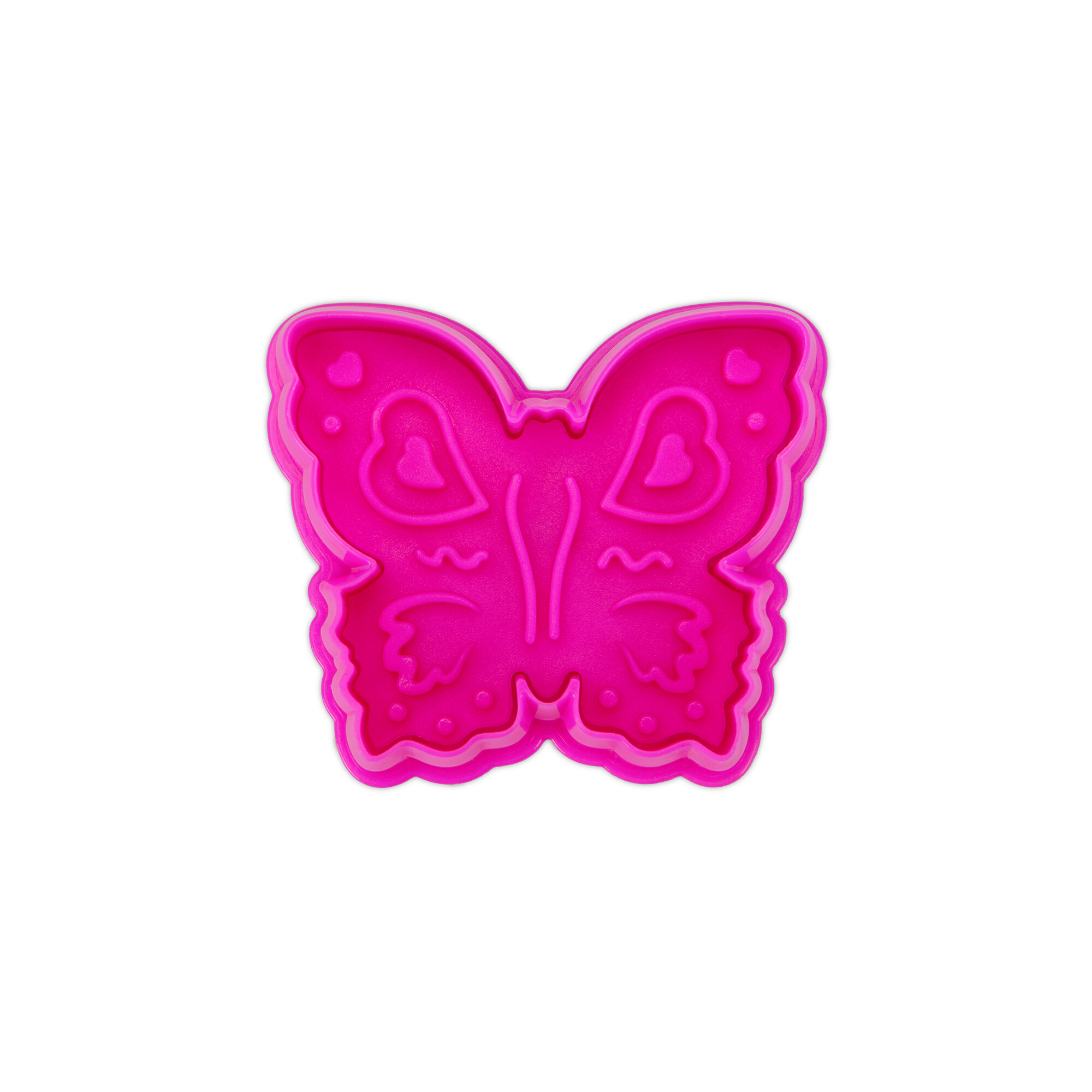 Cookie cutter with stamp and ejector – Butterfly