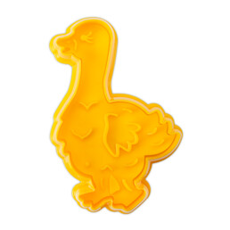 Cookie cutter with stamp and ejector – Goose