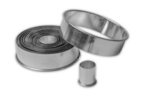 Cookie Cutter – Rings / Circles – smooth – Set, 14 parts