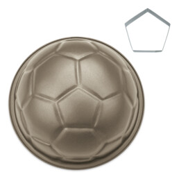 Cake mould – Pepe the football – with pentagon cutter