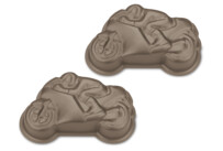 Cake mould – Mike the motorcycle – Mini – 2 pieces