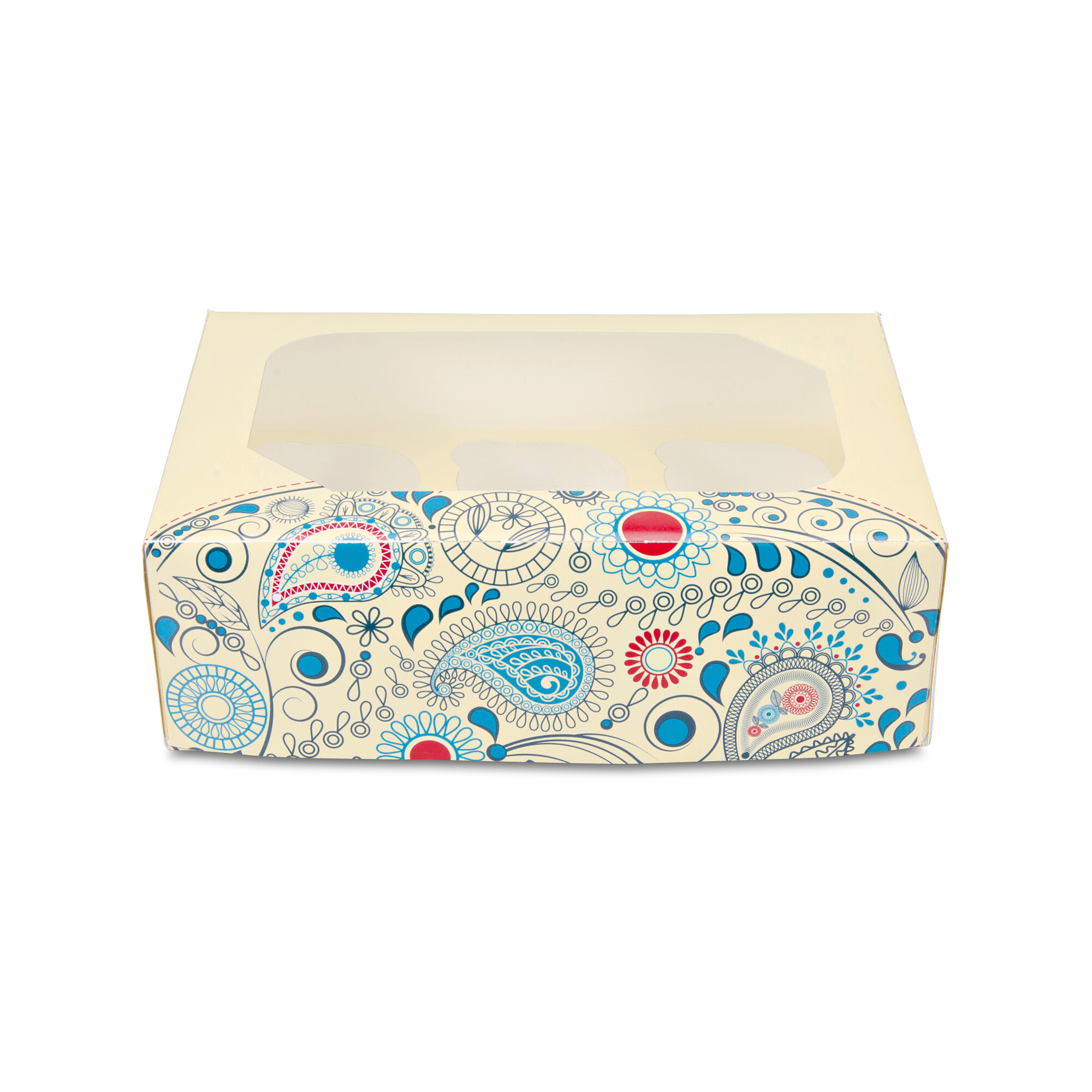 Muffin- & Cupcake carrier – Paisley