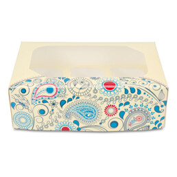 Muffin- & Cupcake carrier – Paisley