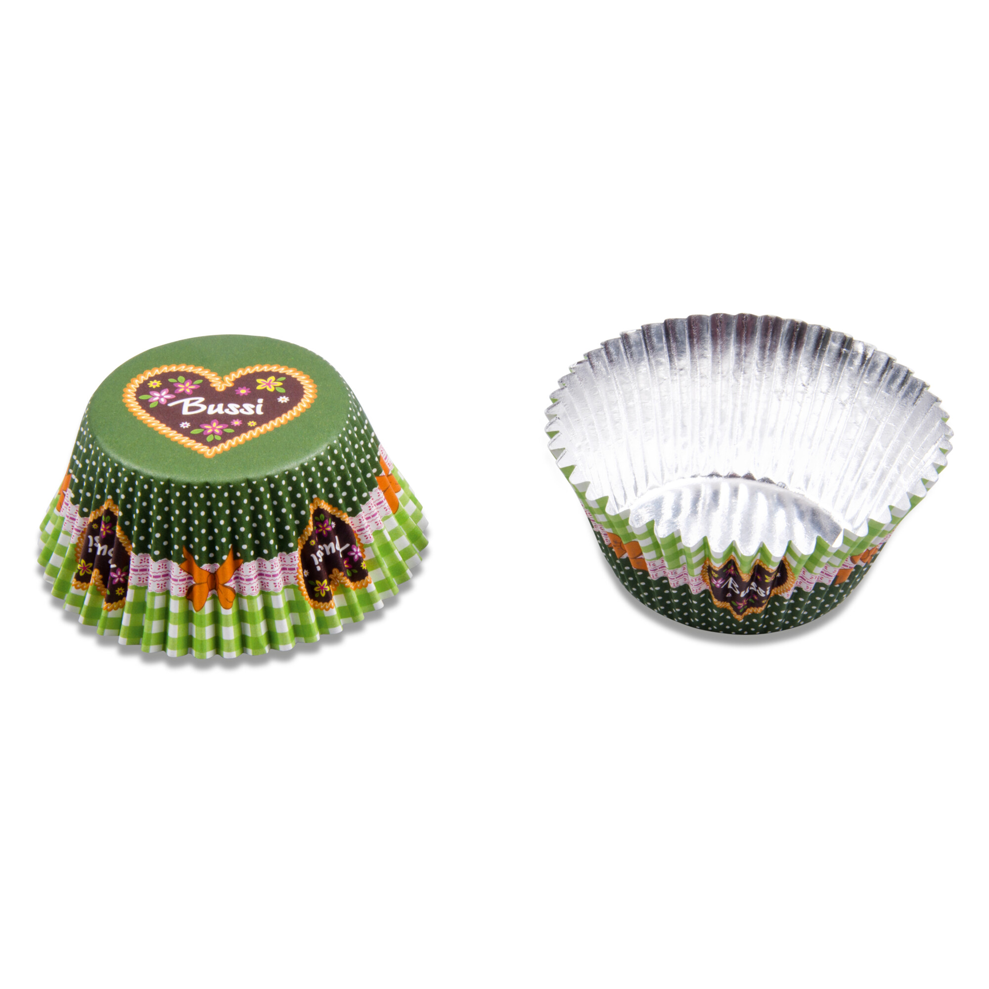 Paper cupcake liners – Bussi / Kiss – 50 pieces