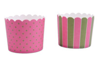 Cupcake liner – Rosa green – Maxi – 12 pieces