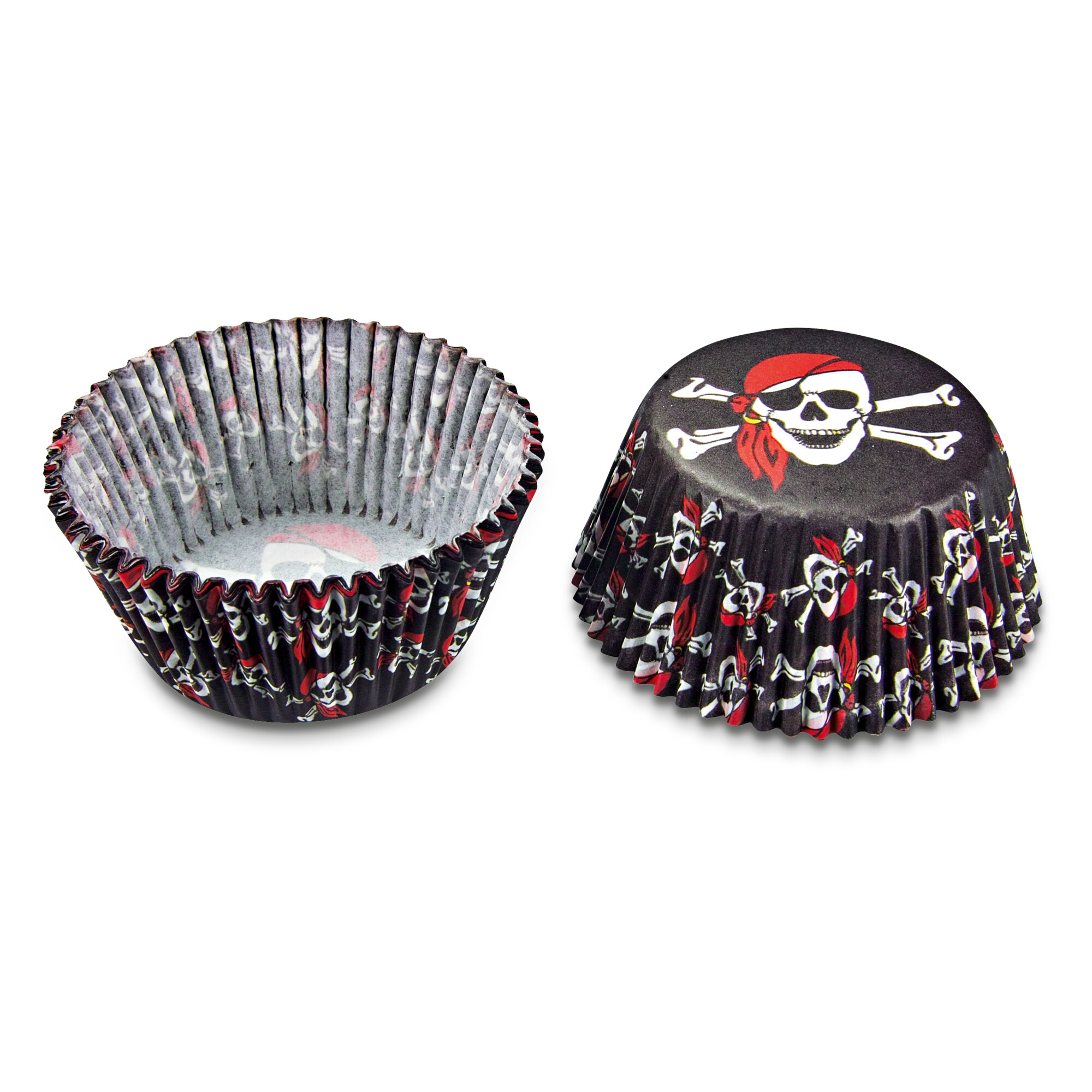 Papier-Backförmchen – Pirat – Mini – 50 Stück