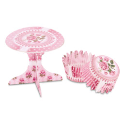 Cupcake deko – Rose garden – Set, 36 parts