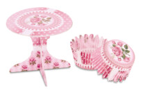 Cupcake deko – Rose garden – Set, 36 parts