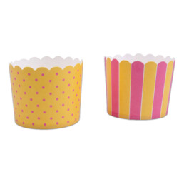 Cupcake liner – Sun yellow Rosa – Maxi – 12 pieces