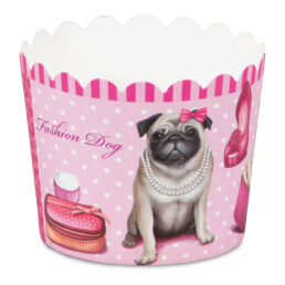 Cupcake liner – Fashion Dog – Mini – 12 pieces