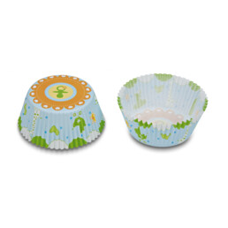 Paper cupcake liners – Baby blue – Maxi – 50 pieces