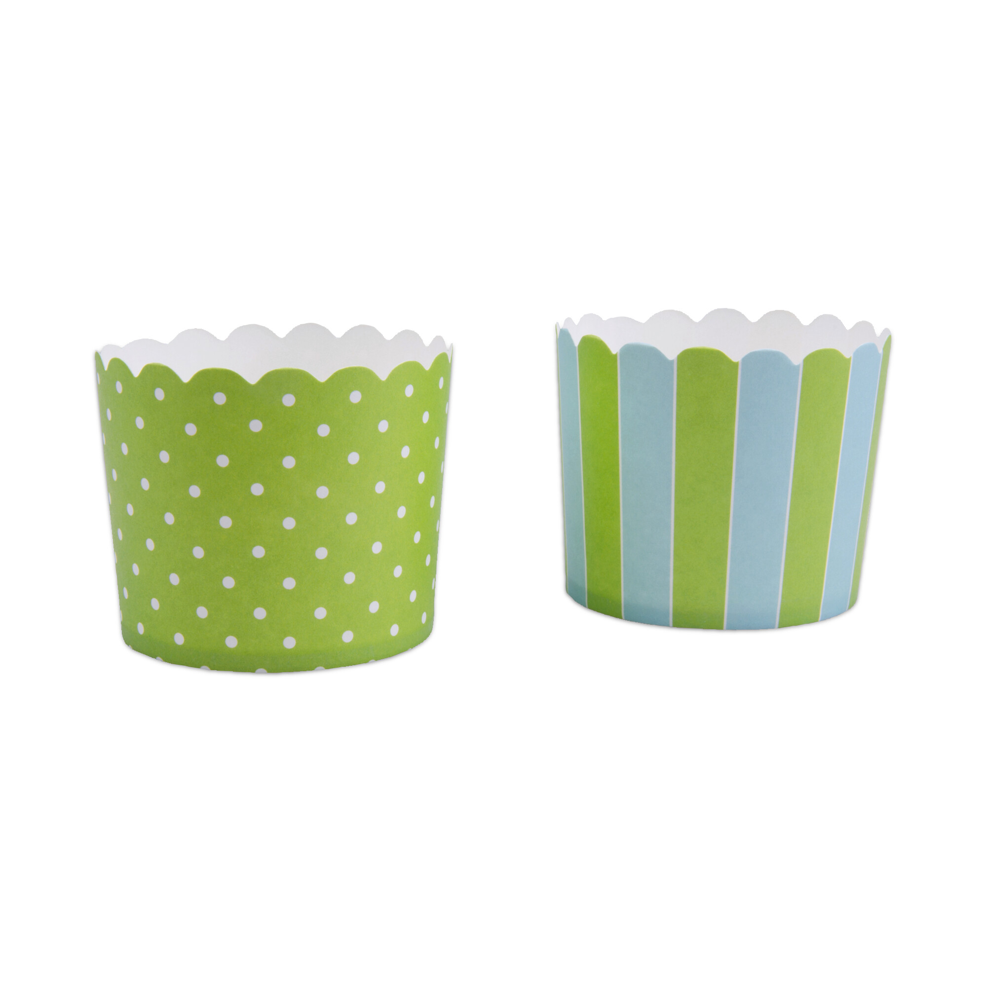 Cupcake liner – May green sky-blue – Maxi – 12 pieces