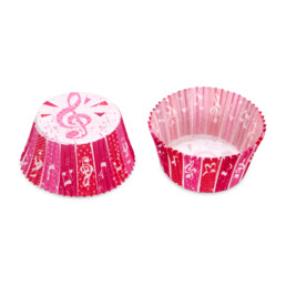 Paper cupcake liners – Music – Maxi – 50 pieces