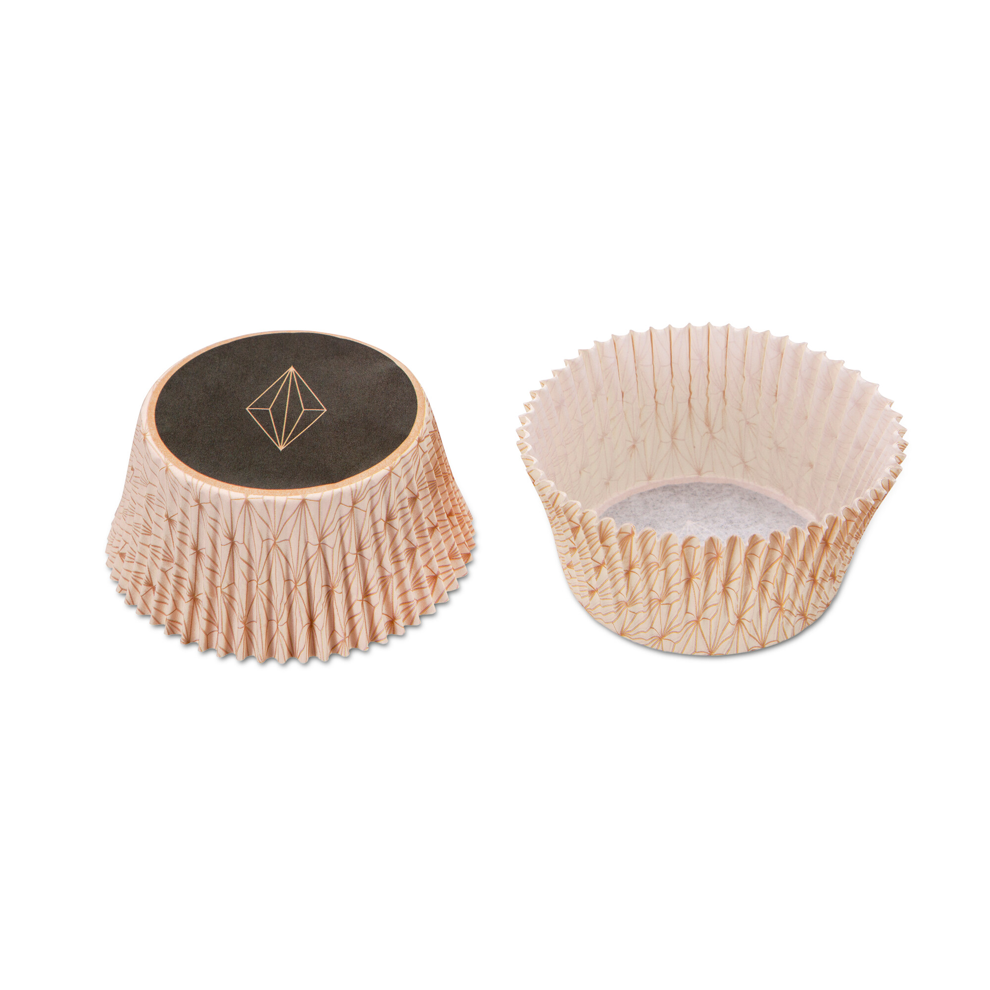 Paper cupcake liners – Vanilla Diamonds – Maxi – 50 pieces
