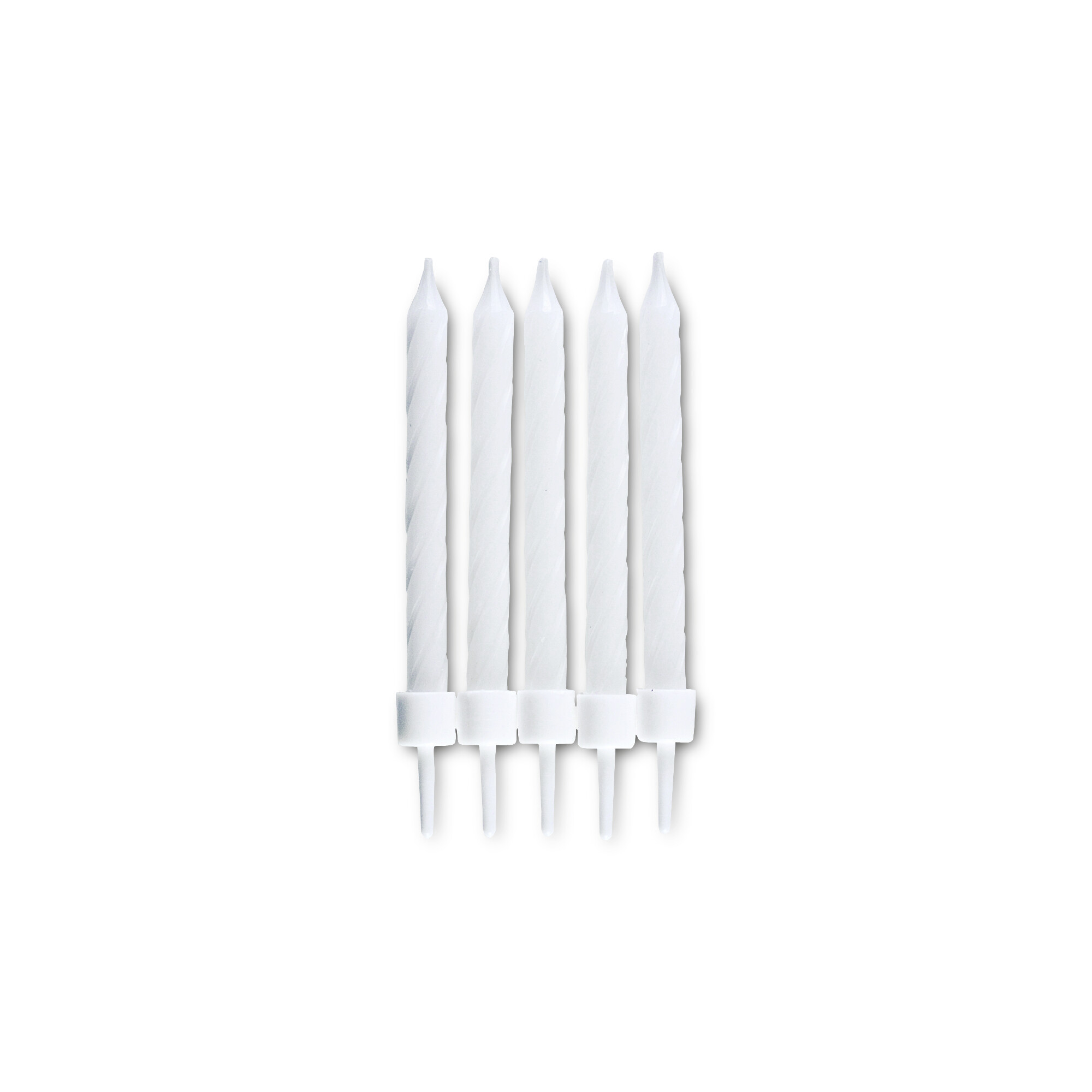 Candles – Birthday – with holder – 10 pieces