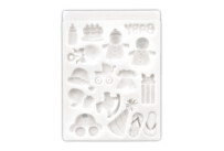 Fondant mould – Baby – 16s relief form